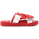 Authentic Mitel 1 Nylon Slide Sandals - Red - Kappa Sandals