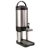 Service Ideas GIUSL15G 1 1/2 gal Thermal Coffee Dispenser w/ Base & Brew Thru Top - Stainless Steel, Silver