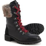 Novella Tall Lace-up Winter Boots - Black - Santana Canada Boots