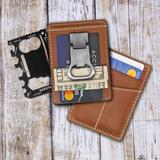 'All-in-One Leather Card Case and Multi tool with Money Clip'