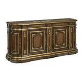 Maitland-Smith Grand 93" Mahogany Wood Sideboard Wood in Brown/Red/Yellow, Size 42.0 H x 93.0 W x 24.0 D in | Wayfair 88-0410