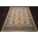 White Area Rug - Oriental Rug Of Houston 9'X12' Hand Tufted Wool William Morris Oriental Area Rug Beige, Brown Color Wool in White | Wayfair 15396