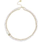 18k Goldplated, 4mm White Pearl & Mixed-stones Necklace - White - Chan Luu Necklaces