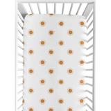 Sweet Jojo Designs Sun Fitted Crib Sheet Polyester, Size 28.0 W x 52.0 D in | Wayfair CribSheet-Sun-WH-PM