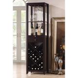 Red Barrel Studio® Wine Cabinet in Black, Size 69.0 H x 19.0 D in | Wayfair A12919C0A8714A19AEFD78FD2BB5E31E