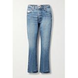 FRAME - Le Slouch Low-rise Straight-leg Jeans - Blue