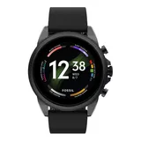 Fossil Men's Gen 6 Digital Black Silicone Band Smart Watch - FTW4061V, Large