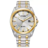 Citizen Eco-Drive Men's Corso Two-Tone Stainless Steel Bracelet Watch - BM7534-59A, Size: Large, Silver
