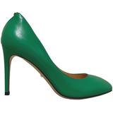 Leather Stiletto Pump - Green - Gucci Heels