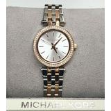 Michael Kors Mk3298 Darci Silver Dial Two Tone Stainless Steel Women's