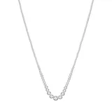 Napier Women's Silver Tone 18 Inch Silver Bead Illusion Pearl Necklace