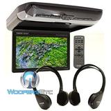 Alpine PKG-RSE3HDMI 10.1" Overhead Flip Down WSVGA Monitor with Built-in DVD Player, USB and HDMI Inputs