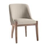 Lily Dining Chair - Wash Oak - Maxwell Linen Alpaca