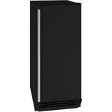 U-Line 15-Inch 1-Class Refrigerator w/ Reversible Stainless Steel Door Stainless Steel in Black, Size 34.125 H x 14.938 W x 22.25 D in | Wayfair