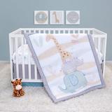 Indigo Safari Michaels Safari Babies 4 Piece Crib Bedding Set Polyester in Blue/Gray, Size 20.0 W in | Wayfair C3A00D23804245889B7DAEF4710DEF8A
