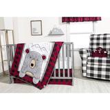 Trend Lab Peak 3 Piece Crib Bedding Set Polyester/Cotton in Gray/Red, Size 45.0 W in | Wayfair 102844