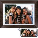 Alchemy Daily Digital Picture Frame, Instantly Share Photos&Videos Via Email/App in Brown, Size 10.2 H x 12.6 W x 3.3 D in | Wayfair