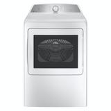 GE Profile™ Ge Profile 7.4 Cu. Ft. Capacity Aluminized Alloy Drum Electric Dryer w/ Sanitize Cycle & Sensor Dry, Cotton in Gray | Wayfair