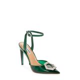Steve Madden Amory Ankle Strap Pump, Size 6.5 in Green Lucite at Nordstrom