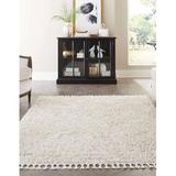 Brown/White Area Rug - 17 Stories Dova Oriental Buff Area Rug Polypropylene in Brown/White, Size 96.0 W x 0.5 D in | Wayfair
