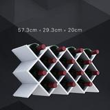 Latitude Run® Wine Rack Wall-Mounted en Wine Holder Shelf Liner Wine Cabinet Shelf Insert Display Rack Wine Rack Lattice Can Hold Multiple Bottle Storage Racks