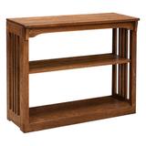 Lark Manor™ Stasia 36" X 30" Spindle Mission Bookcase Wood in Brown, Size 30.0 H x 30.0 W x 13.5 D in | Wayfair D0F2AEB547C747A48D06CA665B0910D2