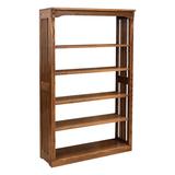 Lark Manor™ Stasia 36" X 30" Spindle Mission Bookcase Wood in Brown, Size 60.0 H x 30.0 W x 13.5 D in | Wayfair EB1F341ABDFC45548D21725B7FB44181