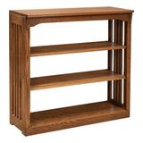 Red Barrel Studio® Stasia 36" X 30" Spindle Mission Bookcase Wood in White, Size 36.0 H x 30.0 W x 14.0 D in | Wayfair