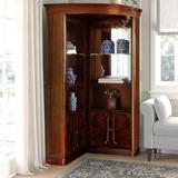 Lark Manor™ Acrion Lighted Curio Cabinet Wood in Brown, Size 80.0 H x 39.0 W x 41.5 D in | Wayfair 48A269D78F9D4F0C853EA88E0B7BC42D