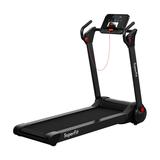 Costway 2.25 HP Electric Motorized Folding Running Treadmill Machine with LED Display-Black