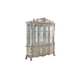 One Allium Way® Acme Furniture Dresden Hutch Buffet China Cabinet Wood in Brown/White, Size 89.0 H x 74.0 W x 19.0 D in | Wayfair