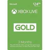 Microsoft - Xbox Live 3 Month Gold Membership