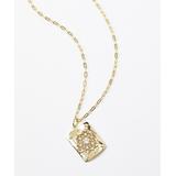 Yalita D. Designs Women's Necklaces Multi - Cubic Zirconia & 14k Gold-Plated Cutout Tag Pendant Necklace