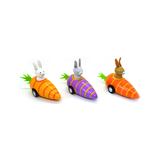 Jack Rabbit Creations Toy Cars and Trucks - Green & Purple Pull-Back Bunny In Carrot Set