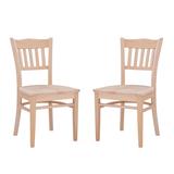 Maryah Chair Unfinished Set Of 2 - Linon Home Décor CH265UNFIN02ASU