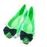 J. Crew Shoes | J Crew Neon Green Jelly Ballet Flats | Color: Blue/Green | Size: 9
