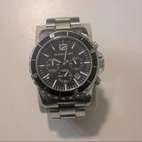 Michael Kors Accessories | Black Face With Stainless Steel Band, Extra Links Included. Batteries Are Dead. | Color: Black | Size: Os
