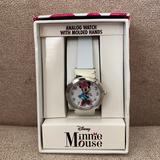 Disney Jewelry | Nib Disney Minnie Mouse Watch | Color: Silver/White | Size: Os