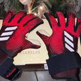 Adidas Accessories | Adidas Predator Pro Ultimate Goal Keeper Gloves | Color: Black/Red | Size: 8