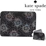 Kate Spade Accessories | Kate Spade 13 14 Iridescent Flowers Universal Laptop Zip Sleeve Case | Color: Black | Size: Up To 14
