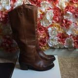 Jessica Simpson Shoes | Jessica Simpson Tall Brown Leather Boots | Color: Brown | Size: 10