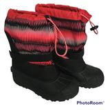 Columbia Shoes | Columbia Powderbug Plus Ii Print Snow Boot Insulated Waterproof Big Kid Sz 5 | Color: Black/Red | Size: Unisex Big Kid Size 5