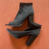 Urban Outfitters Shoes | Block Peep Toe Ankle Boots | Color: Black | Size: 10