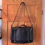 Coach Bags | Black Leather Briefcase In Perfect Condition, Unisex | Color: Black | Size: 16w X 12h X 5depth