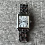 Coach Accessories | Coach Swiss Made Square Face Stainless Steel Watch | Color: Silver | Size: Os