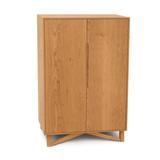 Copeland Furniture Exeter Bar Cabinet Wood in Red, Size 49.5 H x 20.0 D in | Wayfair 4-EXE-80-03-LOCK