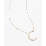 Yalita D. Designs Women's Necklaces Multi - Imitation Pearl & 14k Gold-Plated Crescent Moon Pendant Necklace