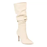 Journee Collection Sarie Tru Comfort Foam Women's Heeled Knee High Boots, Size: 12 Medium XWc, Dark Beige