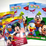 Disney Toys | Bundle Of Mickey Mouse Clubhouse Coloring Books & Pom Pom Stick On Activ | Color: Black/Red | Size: Osb