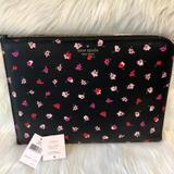 Kate Spade Bags | Kate Spade Black W Floral Laptop Sleeve | Color: Black | Size: Os